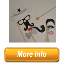 NoHassle Cowboy Western Photo Booth Party Props Mustache on a Stick Texan Style western